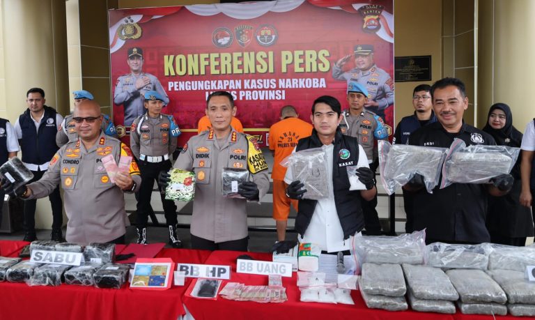 Polres Serang Ungkap Jaringan Perdagangan Narkoba