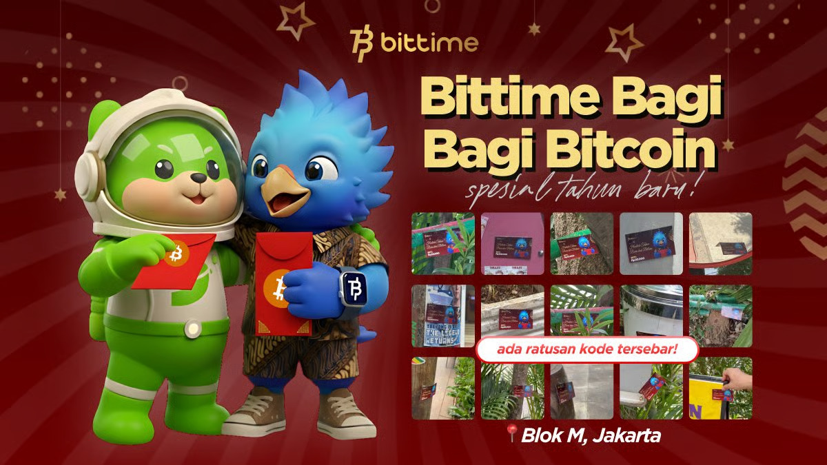 Bittime Gelar Kampanye NewYearBonus, Bagikan Airdrop BTC dan USDT di Akhir Tahun