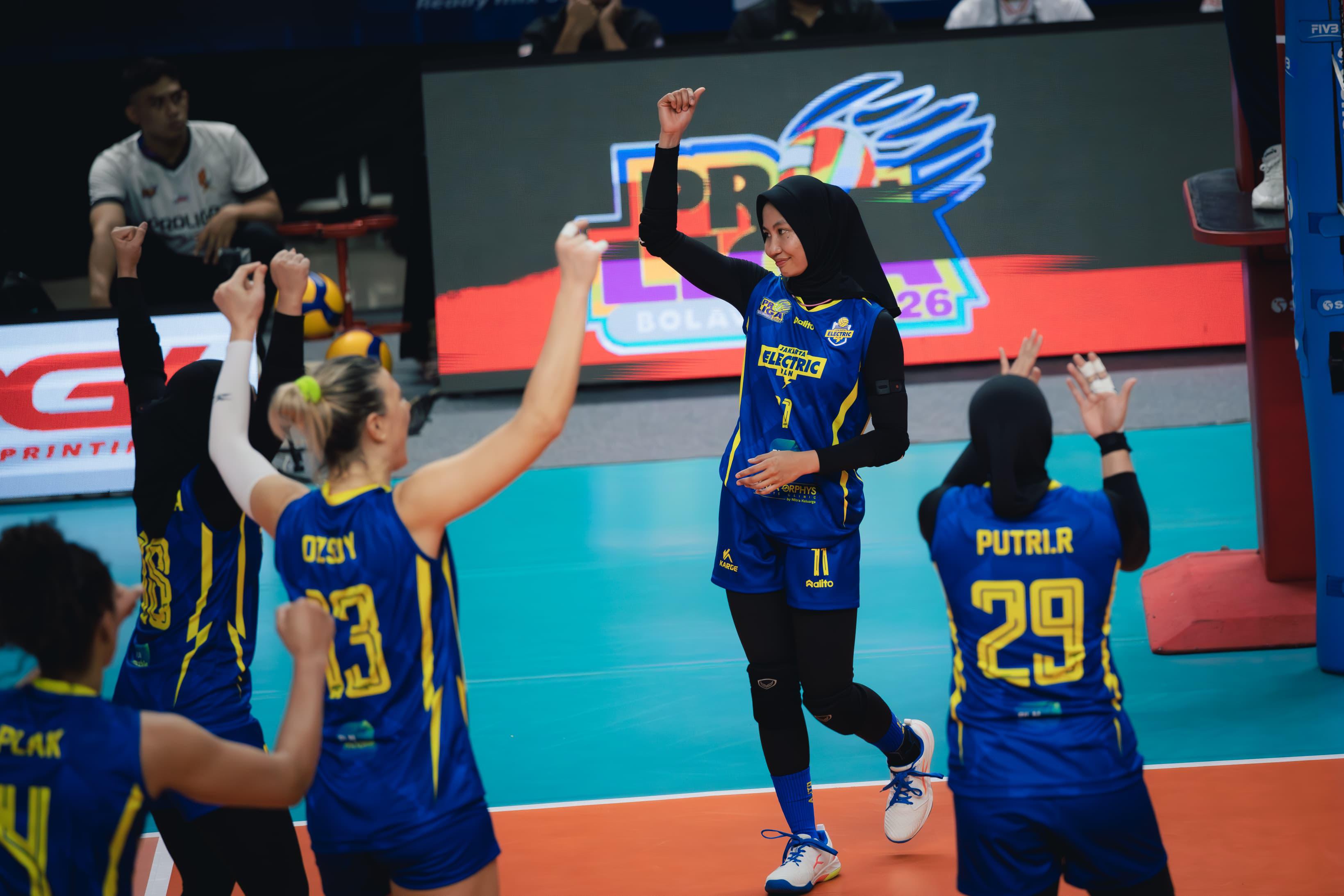 Putaran Kedua Proliga 2026, Jakarta Electric PLN Mobile Kembali Tumbangkan Medan Falcons