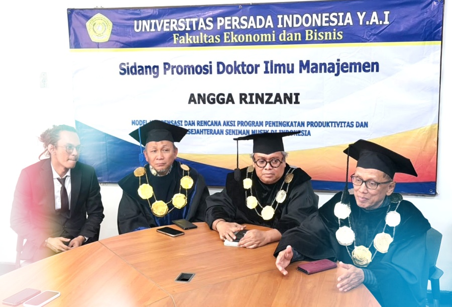 Angga The Potters Raih Doktor Ilmu Manajemen, Bahas Model Kompensasi Seniman Musik