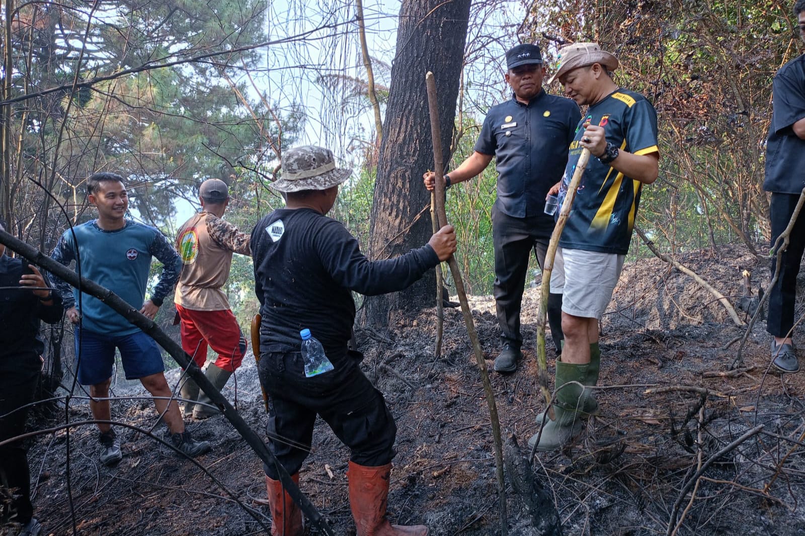 Kebakaran Hutan Burangrang di Bojong Purwakarta